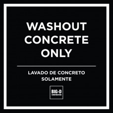 Washout Concrete Only (T-06)