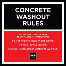 Concrete Washout Rules (T-06R)