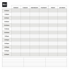 Weekly Schedule Board - 48" x 48"